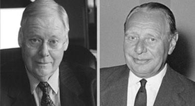 Gründung der TER HELL PLASTIC Manfred Meimberg KG durch M. Meimberg (li) und W. Westphal (re).